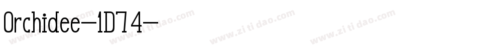 Orchidee-1D74字体转换