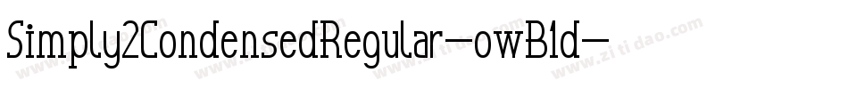 Simply2CondensedRegular-owB1d字体转换