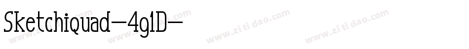 Sketchiquad-4g1D字体转换