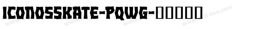 IconosSkate-PqWg字体转换