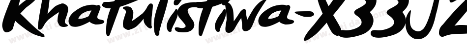 Khatulistiwa-X33J2字体转换