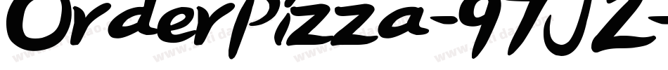 OrderPizza-97J2字体转换