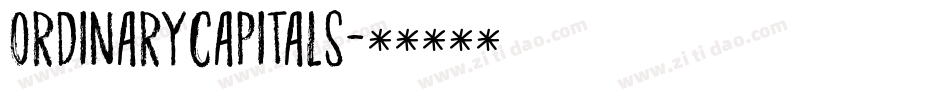 OrdinaryCapitals字体转换