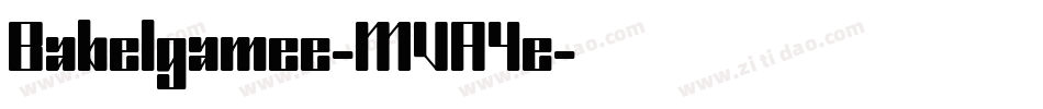 Babelgamee-MVA4e字体转换