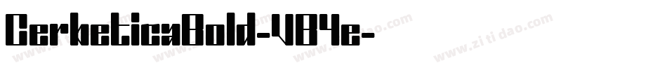 CerbeticaBold-VB4e字体转换