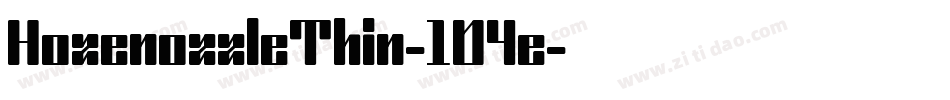 HozenozzleThin-1D4e字体转换
