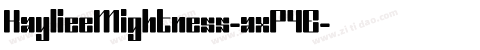 KaylieeMightness-axP4E字体转换