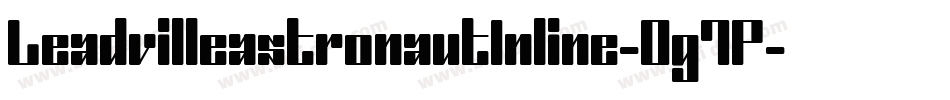 LeadvilleastronautInline-0g7P字体转换