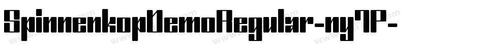 SpinnenkopDemoRegular-ny7P字体转换