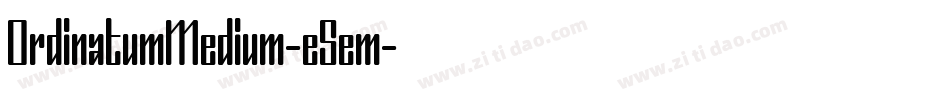 OrdinatumMedium-e5em字体转换