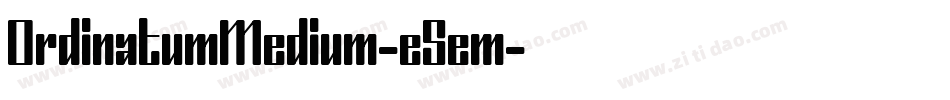 OrdinatumMedium-e5em字体转换