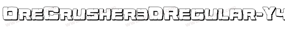 OreCrusher3DRegular-Y4vL字体转换