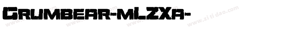Grumbear-mLZXa字体转换