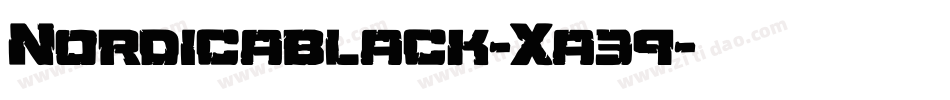 Nordicablack-Xa39字体转换