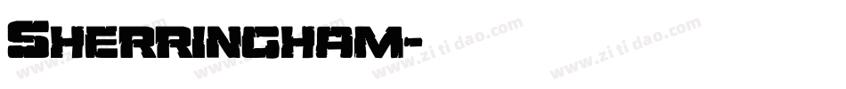 Sherringham字体转换