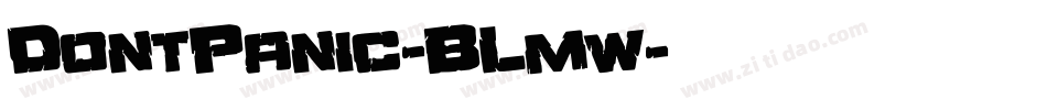 DontPanic-BLmw字体转换