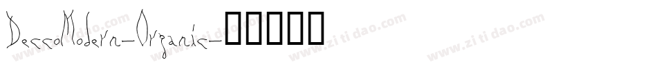 DeccoModern-Organic字体转换
