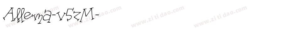 Allema-v5zM字体转换