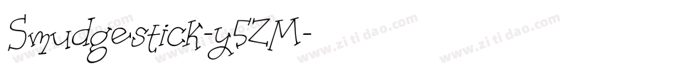 Smudgestick-y5ZM字体转换