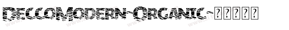 DeccoModern-Organic字体转换