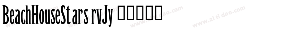 BeachHouseStars-rvJy字体转换