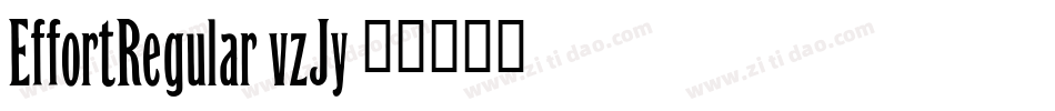 EffortRegular-vzJy字体转换