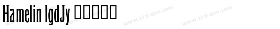 Hamelin-lgdJy字体转换