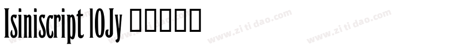 Isiniscript-lOJy字体转换