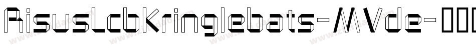 RisusLcbKringlebats-MVde字体转换