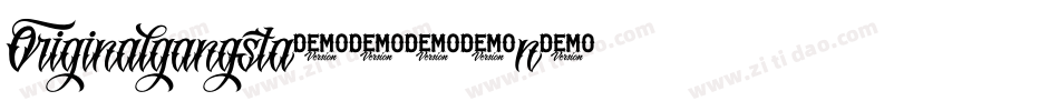 Originalgangsta-M27n字体转换