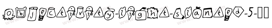 objectivity-light-slanted-5字体转换