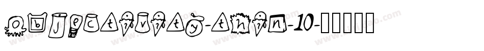objectivity-thin-10字体转换