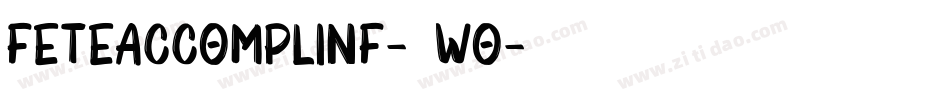FeteAccompliNf-24Wo字体转换