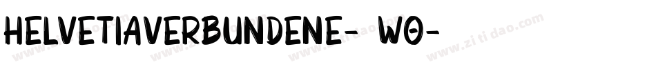 HelvetiaVerbundene-24wo字体转换