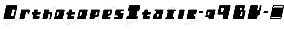 OrthotopesItalic-q9BV字体转换
