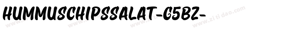 HummusChipsSalat-G5BZ字体转换