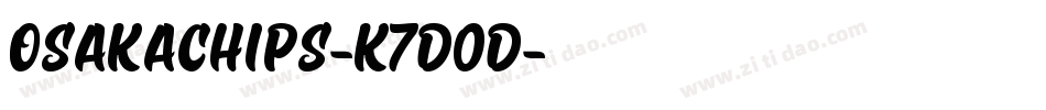 OsakaChips-K7d0D字体转换