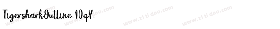 TigersharkOutline-40qY字体转换