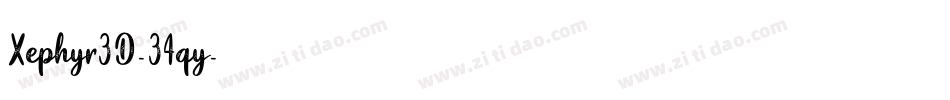 Xephyr3D-34qy字体转换 Xephyr3D-34qy字体转换
