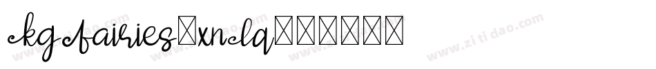KgFairies-xnLq字体转换 KgFairies-xnLq字体转换