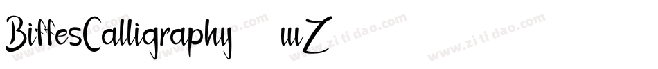 BiffesCalligraphy-39wZ字体转换