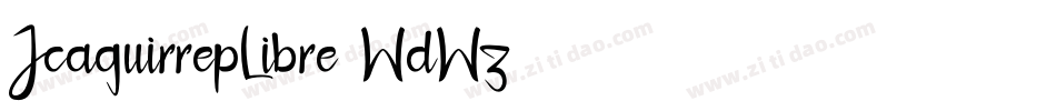 JcaguirrepLibre-WdWz字体转换