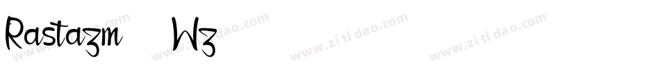 Rastazm-37Wz字体转换