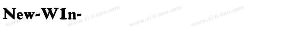 New-W1n字体转换