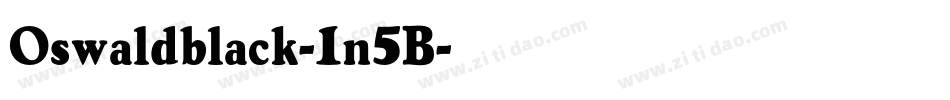 Oswaldblack-1n5B字体转换