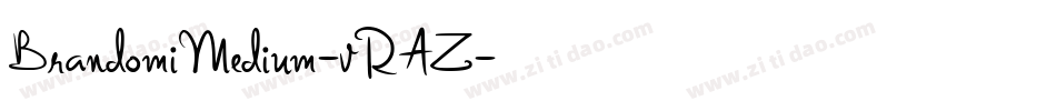 BrandomiMedium-vRAZ字体转换