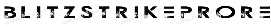 BlitzstrikeProRegular-gW0R字体转换