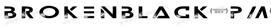 BrokenBlack-PM0r字体转换