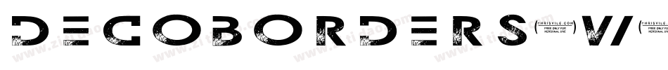 Decoborders-W0R9字体转换