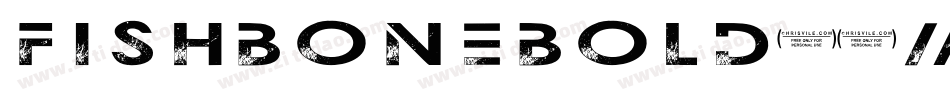 FishBoneBold-7M0R字体转换
